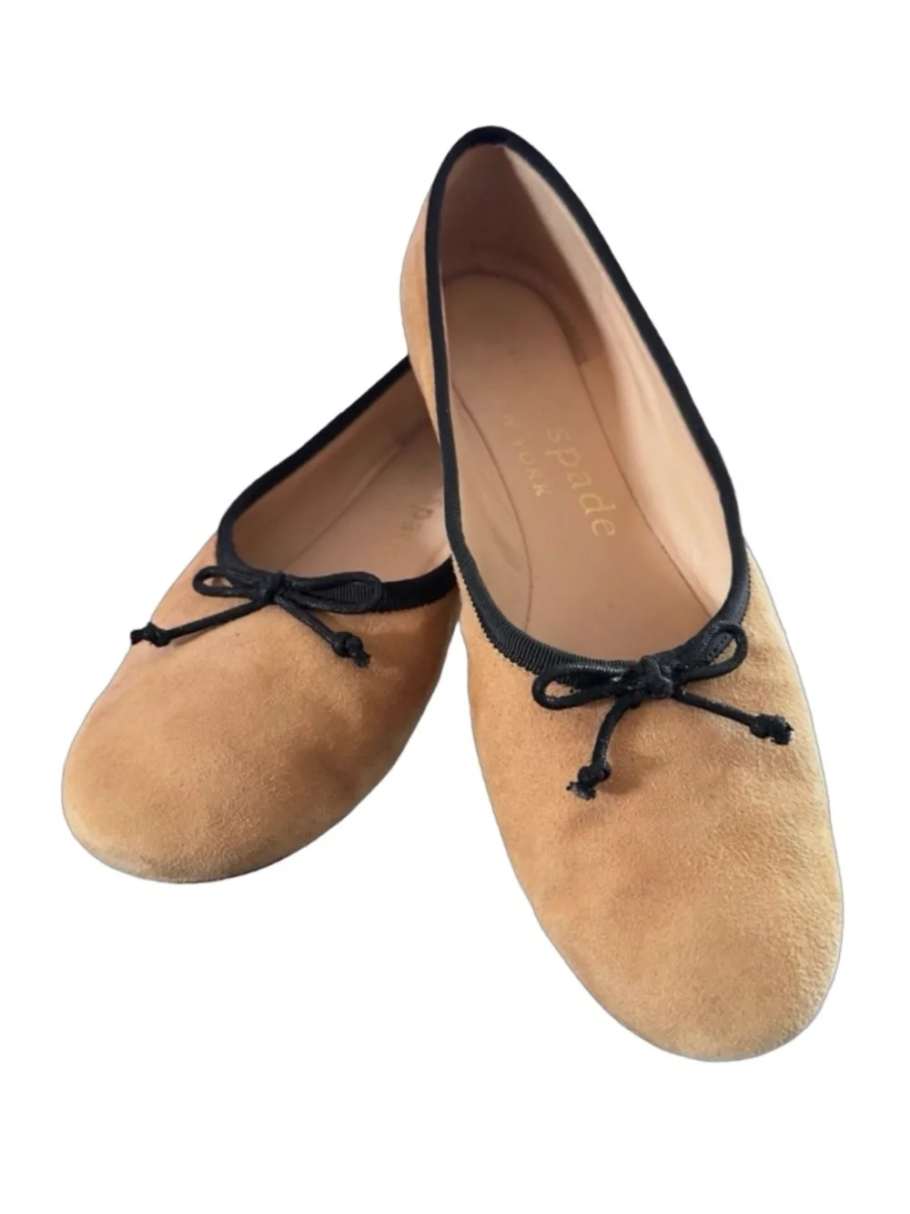 KATE SPADE New York Honey Light Fawn Suede Ballet Flats Size US 10B Slip On